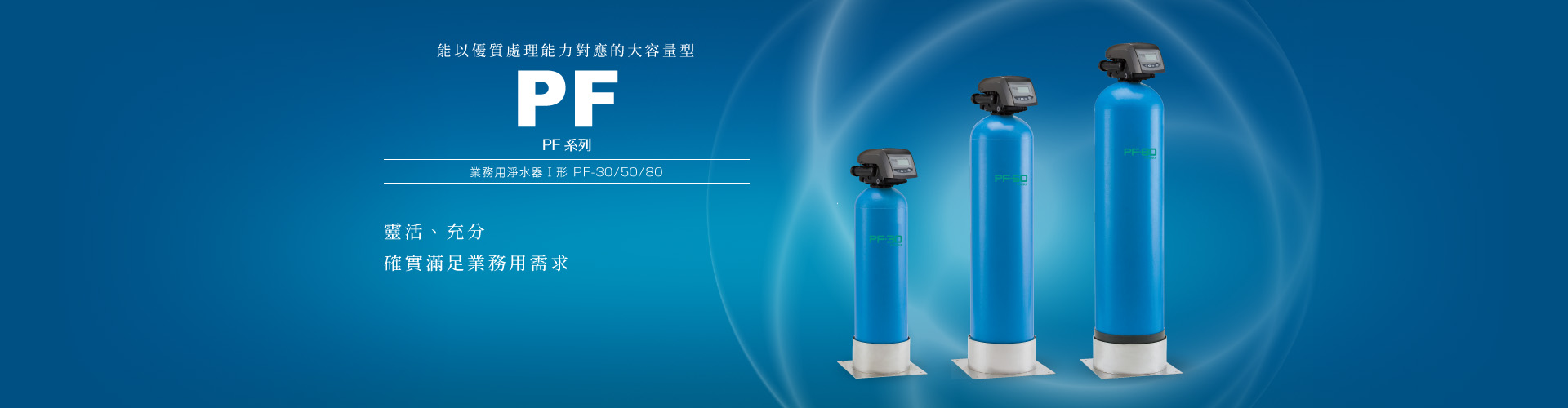 PF系列 業務用附自動反洗裝置的淨水器Ⅰ形